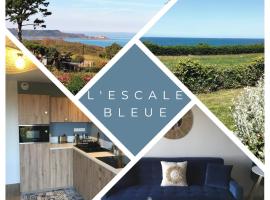 Bienvenue au studio L'escale Bleue avec vue mer et sur le Cap Frehel，位于圣卡勒吉勒多的酒店