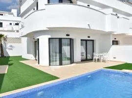 PANORAMIC modern holiday home in Finestrat with private pool and views of the sea, the mountains and the skyline of Benidorm City