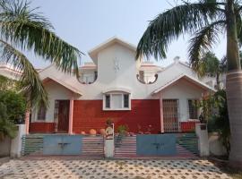 Raj Kuthir Homestays - Sobuj Potro，位于博尔普尔的乡村别墅