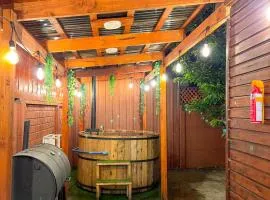 Cabaña pucon centro, con tinaja