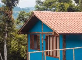 Ecocasa azul - Chalé na mata