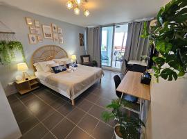 Brise Marine - Saint Gilles les Bains - Boucan - Studio vue mer，位于圣吉尔莱班的带停车场的酒店