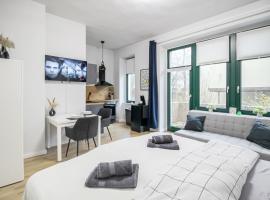 Ferienwohnung Lorenz mit kostenlosem Parkplatz Netflix Boxspringbett Küche，位于马格德堡马格德堡剧院附近的酒店