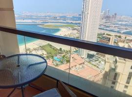 Ocean view "My Home" JBR Dubai Marina 2мин Jumeirah Beach，位于迪拜的民宿