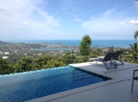 Great Sea View Mountain Villa Koh samui，位于苏梅岛的宠物友好酒店