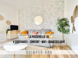 LA PASSERELLE 1D - Quartier Gare - Wifi，位于坎佩尔的公寓