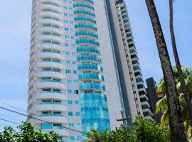 2704 Flat Beira Mar Av Boa viagem Vista Deslumbrante e com cozinha，位于累西腓的酒店