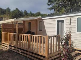 Mobil-home (Clim)- Camping Narbonne-Plage 4* - 001，位于纳博讷普拉日的露营地