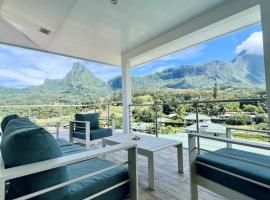 Moorea villa neuve, vue panoramique - Painapo Lodge Ho'e，位于Paopao的酒店