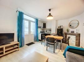 Appartement à 30 m de la plage - lumineux - respirant - WIFI - Le Cérès 1，位于滨海贝尔克的酒店