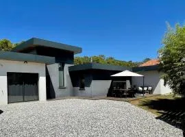 Villa moderne avec jacuzzi, au pied de la plage