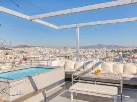 Lux 200m2 Penthouse with Parthenon view by pool