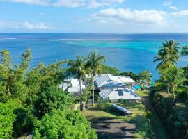 Toahotu villa one of a kind villa in Tahiti Iti pool and view - 7 pers，位于Afaahiti的酒店