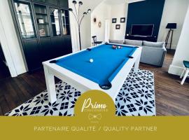 "Le Général" Appartement prestige proche gare, haut-de-gamme, avec billard et parking privé, by PRIMO C0NCIERGERIE，位于讷韦尔的酒店