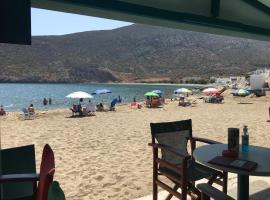 Cozy Studio in Beautiful Apollonas Beach Naxos，位于阿波罗的酒店