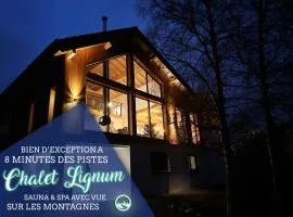 Chalet Lignum, Exceptionnel - Sauna & SPA - vue sur les montagnes, 8 minutes des pistes.