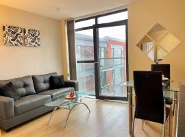 1 BED MODERN APARTMENT WITH FREE PARKING, SHEFFIELD CITY CENTRE，位于谢菲尔德的公寓