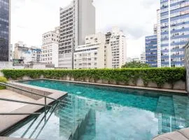 Setin Downtown Genebra - Apartamentos completos na Bela Vista com piscina