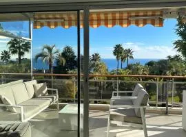 APPARTEMENT 2 chambres vue mer panoramique, proche Croisette Cannes