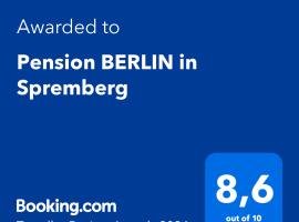 Pension BERLIN in Spremberg，位于施普伦贝格的酒店