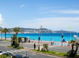 Flat design with SEA view promenade des anglais，位于尼斯International Museum of Naïve Art Anatole Jakovsky附近的酒店