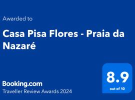 Casa Pisa Flores - Praia da Nazaré，位于纳扎雷的酒店
