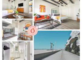 Stylish Hermosa Pier Getaway plus Free Parking，位于贺茂沙海滩的公寓