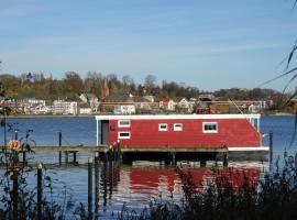 Hausboot Flying Dutchman (5*****) mit Dachterrasse in Schleswig am Ostseefjord Schlei，位于石勒苏益格的酒店