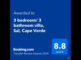 3 bedroom/ 3 bathroom villa, Sal, Cape Verde，位于圣玛丽亚的度假屋