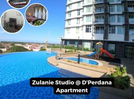 Zulanie Studio at D'Perdana Apartment, Spacious and Cozy Studio with POOL, Free Wifi & Netflix，位于哥打巴鲁的民宿