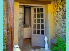 Domaine Charente Glamping Familyroom Le Jardin with external toilet & shower house & outdoor kitchen