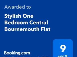 Stylish One Bedroom Central Bournemouth Flat，位于伯恩茅斯伯恩茅斯纳菲尔德医院附近的酒店