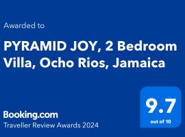 PYRAMID JOY, 2 Bedroom Villa, Ocho Rios, Jamaica，位于欧丘里欧的家庭/亲子酒店