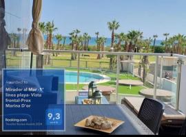 Mirador al Mar -1ª línea playa- Vista frontal-Prox Magic World，位于博尔瑟拉尔的公寓