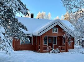 Log cabin in 15 min from Rovaniemi center- 3bdr-Sauna-Fireplace，位于罗瓦涅米的别墅