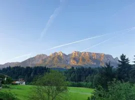 Gemütliche Wohnung mit Blick auf den Zahmen Kaiser