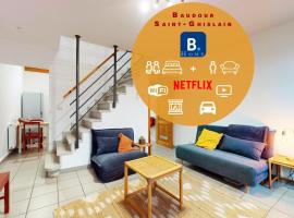 Comfortable house G00gle-SHAPE- Chièvres Air Base，位于Saint-Ghislain的酒店