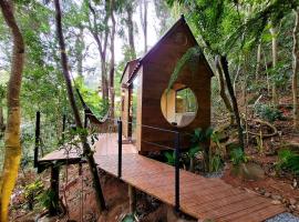 Tiny House da serra perto de São Paulo em meio a natureza，位于迈里波朗的小屋