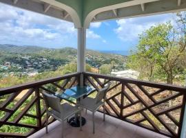 Nia's Hillside Loft - Exquisite Views，位于格罗斯岛的公寓