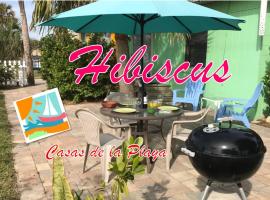 Hibiscus Cottage - Downtown and Steps to the Beach!，位于弗拉格勒海滩的酒店