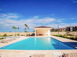 Beautiful Village 3 bedrooms Furnished Pool residencial Velero punta cana，位于蓬塔卡纳的别墅
