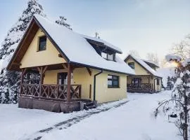 Domki Spokojny Zakątek z balią z jacuzzi