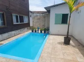 Casa na praia com piscina