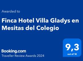 Finca Hotel Villa Gladys en Mesitas del Colegio，位于埃尔科莱希奥的酒店