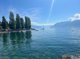 Walking steps from Lake Geneva，位于吕特里的酒店