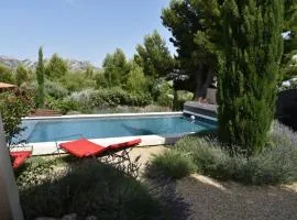 magnificent detached villa with heated swimming pool and jacuzzi, in aureille, in the alpilles – 8 people