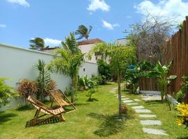 Casa do Crush Jericoacoara-3 Suítes com piscina，位于杰里科科拉的乡村别墅