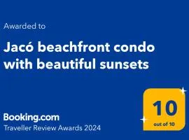 Jacó beachfront condo with beautiful sunsets