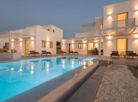 Beautiful Paros Villa - 1 Bedroom - The Calming Villa - Wonderful Sea Views and Jacuzzi - Naousa，位于莱瓦贾的酒店