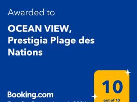 OCEAN VIEW, Prestigia Plage des Nations，位于西迪布克纳德尔的公寓